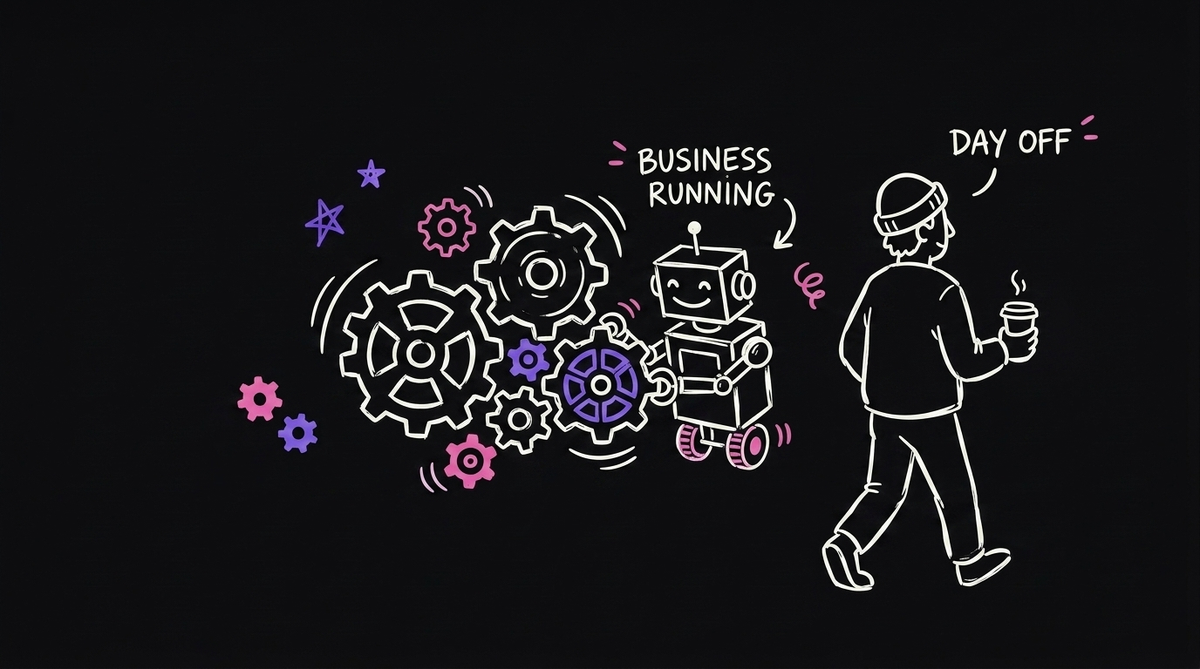The founder stepping out while the business runs on its own
