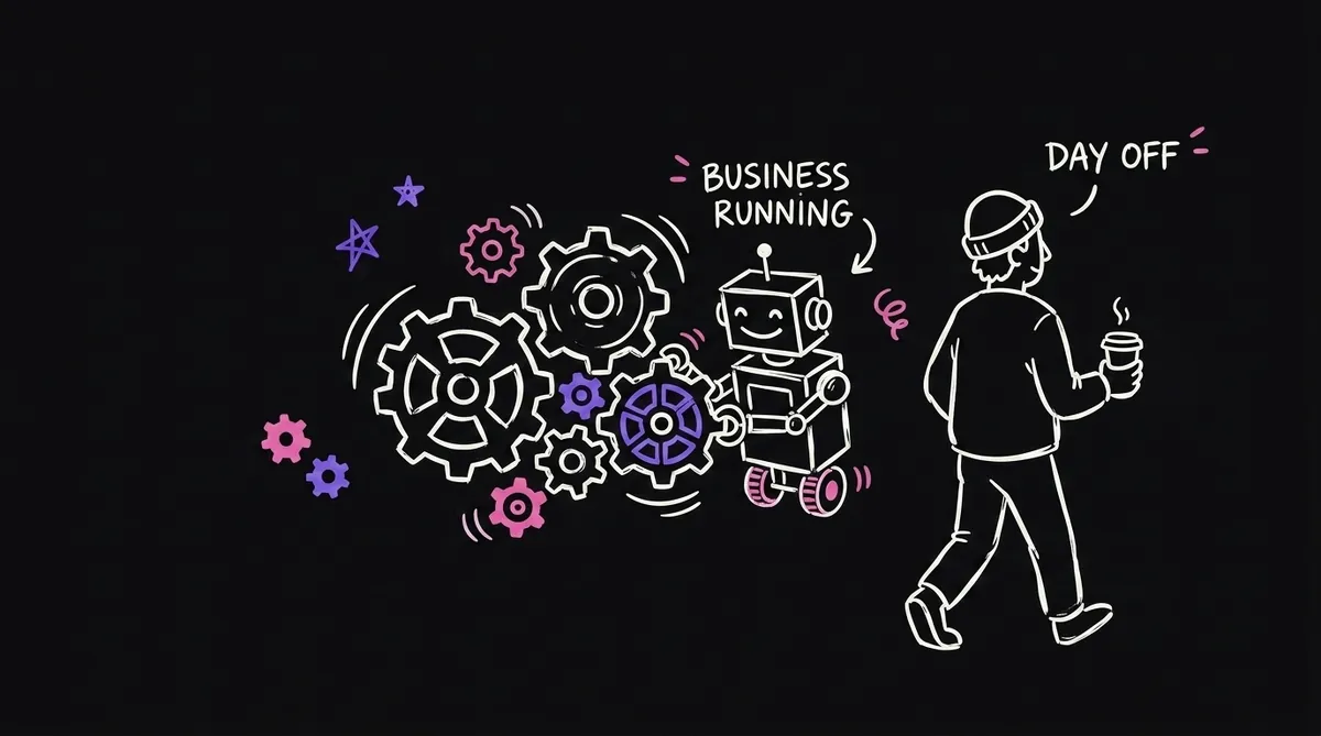 The founder stepping out while the business runs on its own